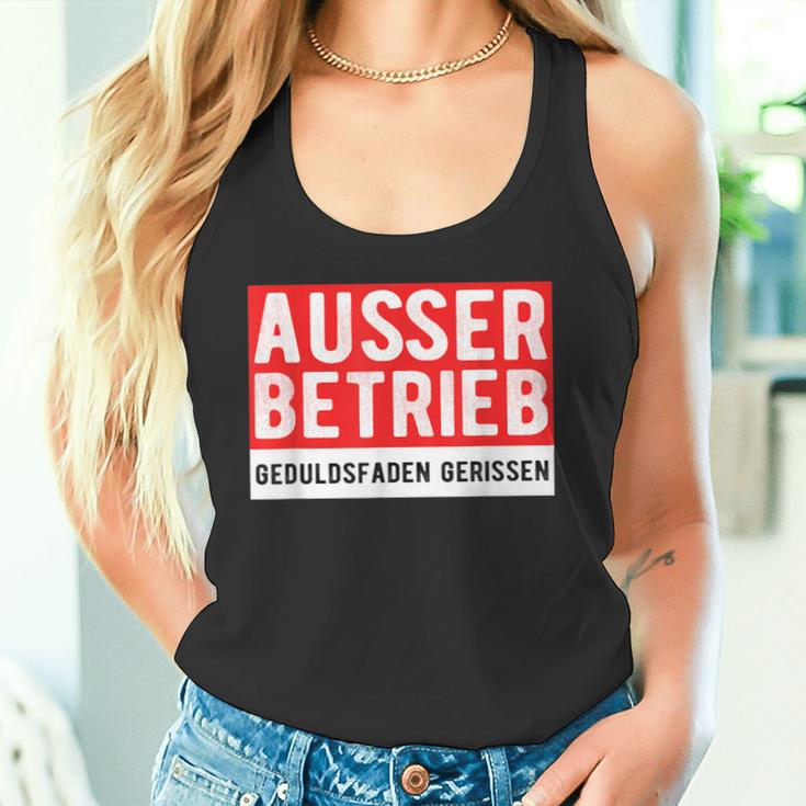 With Text Ausser Betriebs Tank Top