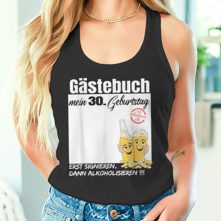 Gästebuch 30 Geburtstag Mann Frau Lustig 30 Geburtstag Deko Tank Top