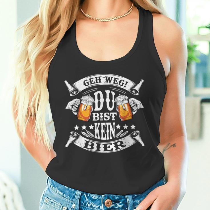 Geh Weg Du Bist Kein Bier Father's Day Tank Top