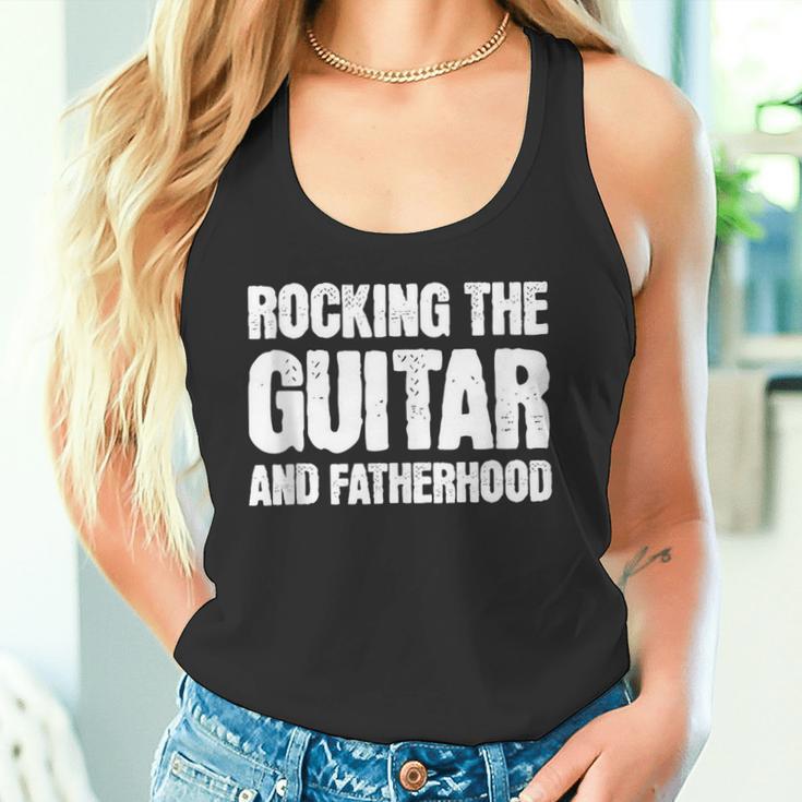 Gitarre Papaatertag Musik Lustig Tank Top