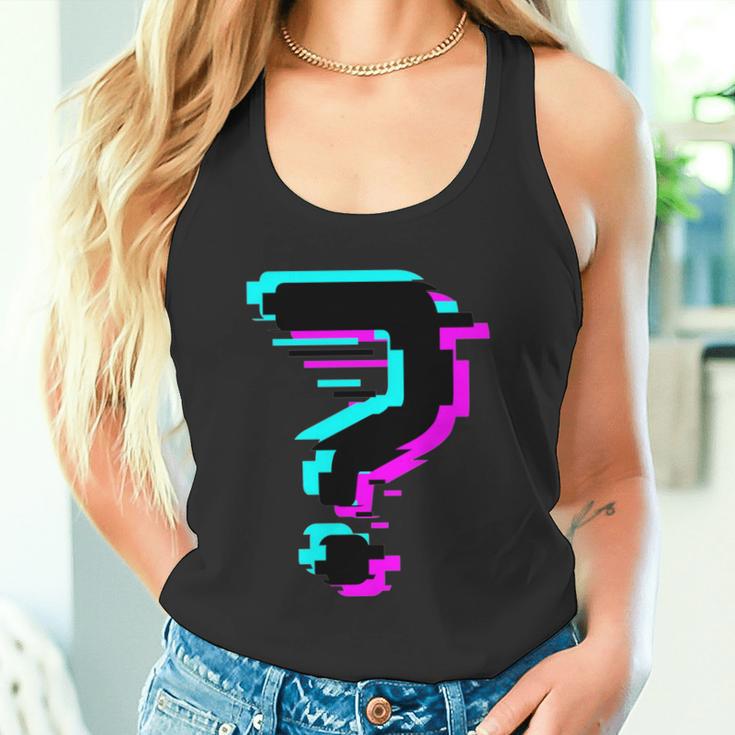 Glitched Fragezeichen Tank Top