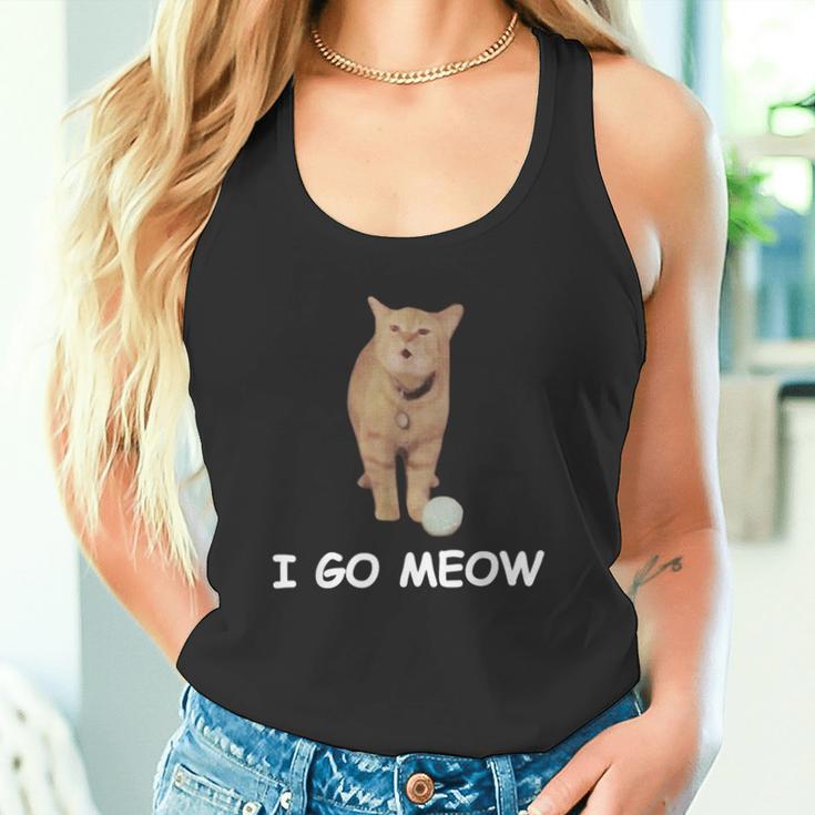 I Go Meow Lustige Singende Katze Meme Silly Cat Goes Meow Tank Top