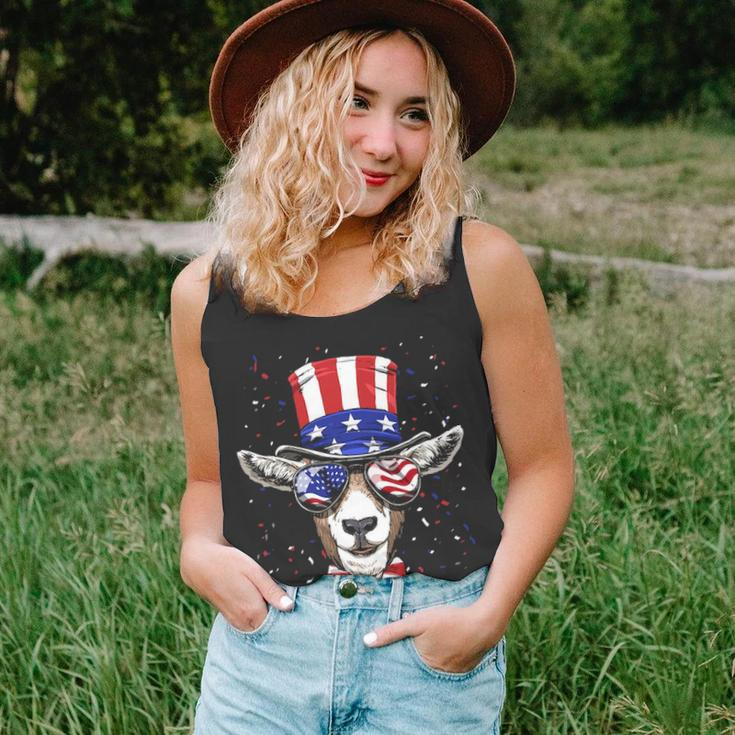 Goat 4Th Of July American Goat Usa Flag Tank Top