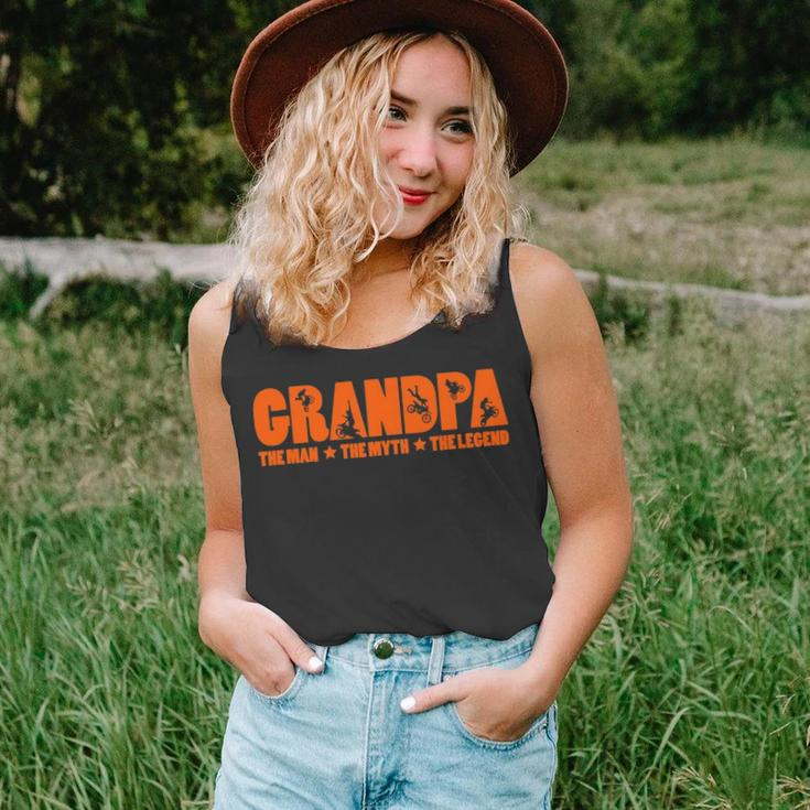 Grandpa The Man The Myth The Motocross Legend For Dads Tank Top