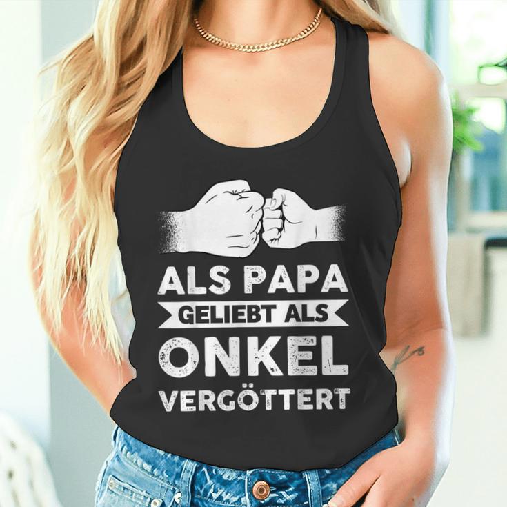 Herren Als Papa Geliebt Als Onkelergöttert Papa Onkel Tank Top