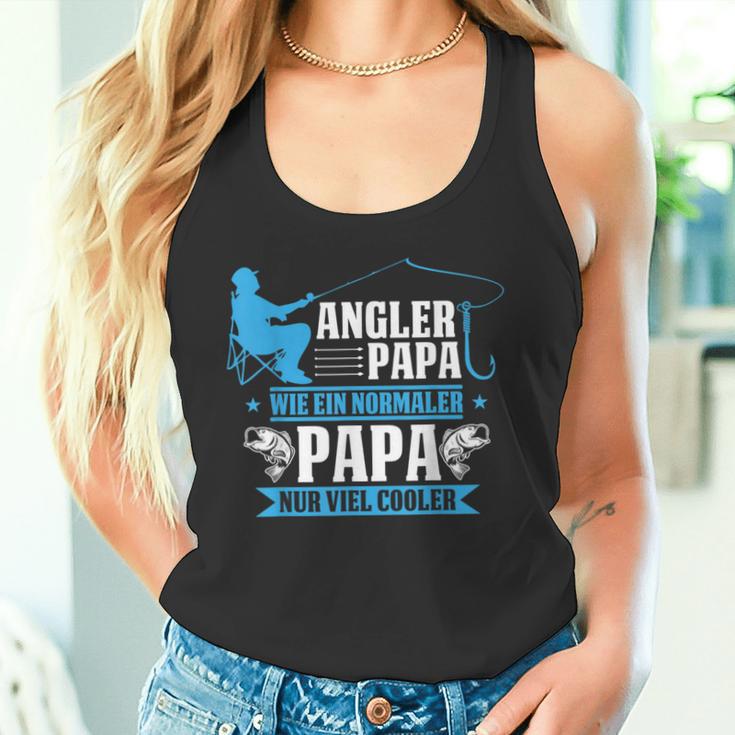 Herren Cooler Angler Papaater Fischen Angelnatertag Spruch Tank Top