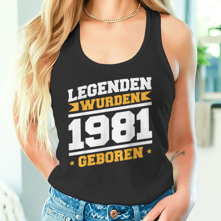 Herren Legenden 1981 Geboren 40 Geburtstag Jahre Spruch Papaater Tank Top