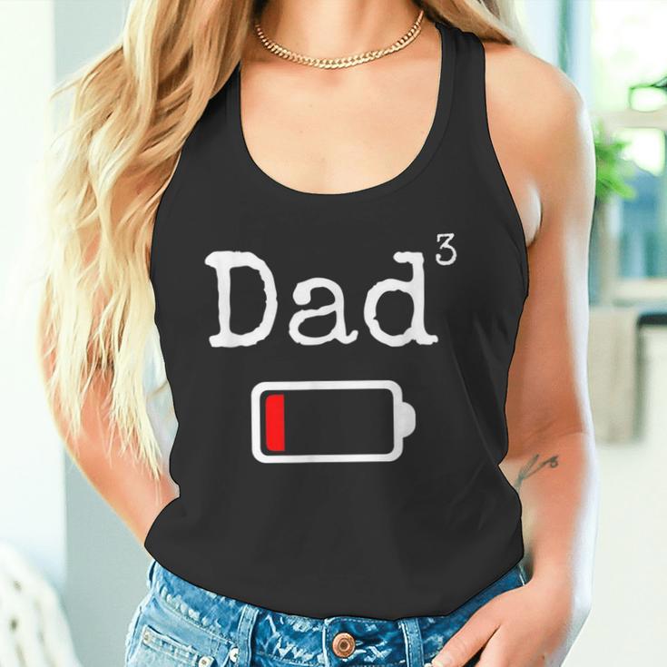 Herren Lustigesater-Trikot Geschenk Füräter Papa 3 Low Battery Tank Top