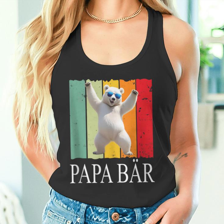 Herren Papa Bäratertag Retroater & Opa Geschenk Geburtstags Tank Top