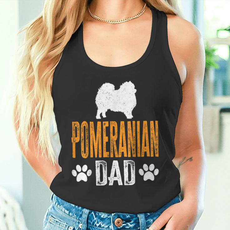 Herren Pomeranian Dad Geschenk Hund Papa Pommeratertag Geschenk Tank Top