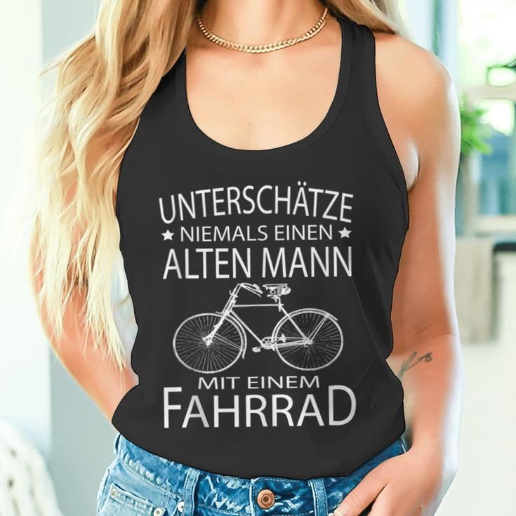 Herren Radfahrer Fahrrad Opa Papa Tank Top