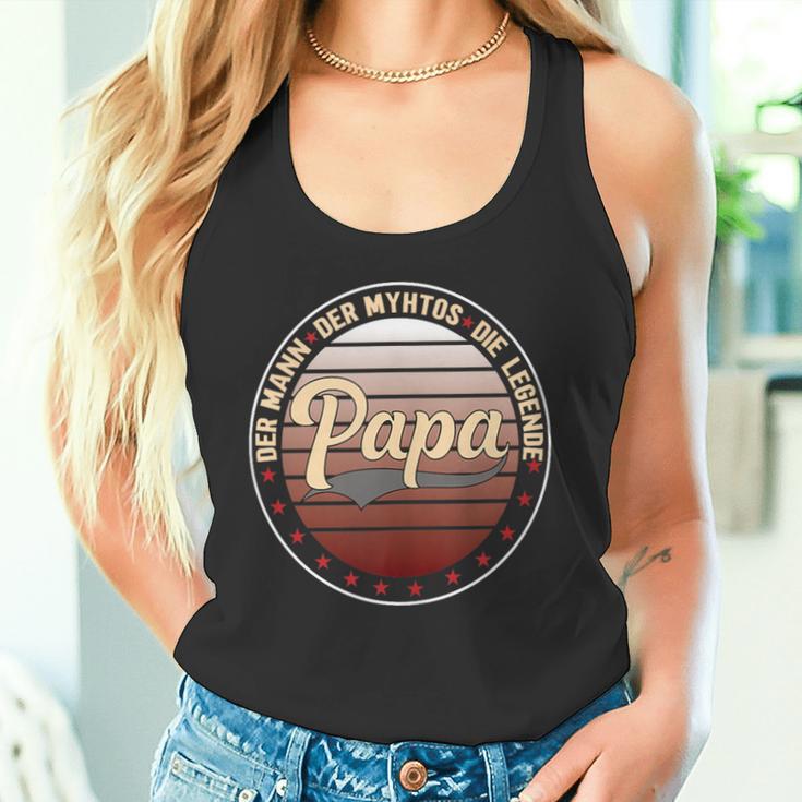 Herrenaterintage Geschenk Der Mann Der Mythos Die Legende Papa Tank Top