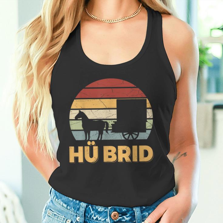 Hü Brid Pferd Kutsche Hybrid Kutscher Reiten Wortspiel Tank Top