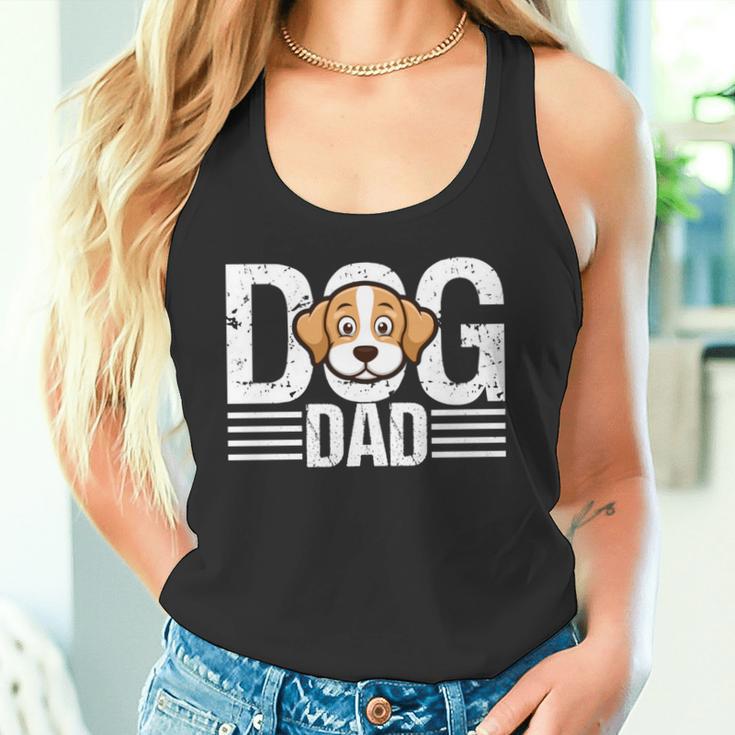 Hunde- Für Herren Hund Papa Pfotenabdruck Hundeliebhaber Herren Lustig Tank Top