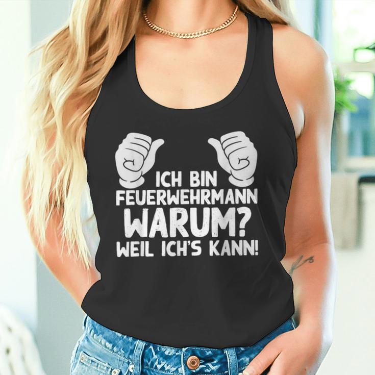 Ich Bin Feuerwehrmann Fire Brigade Tank Top