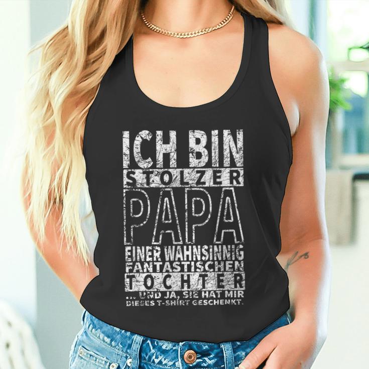 Ich Bin Stoler Papa Einer Wahnsinnig Fantastischen Tochter Tank Top