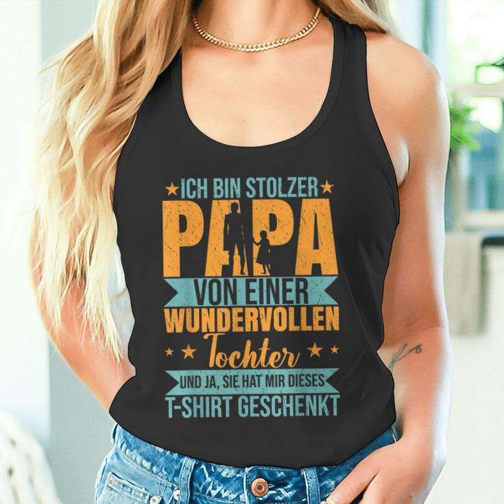 Ich Bin Stolzer Papa Einer Wundervoll Tochter Father's Day Tank Top