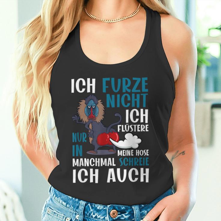 Ich Furze Nicht Ich Whisperere Nur Furz Pupsender Monkey S Tank Top