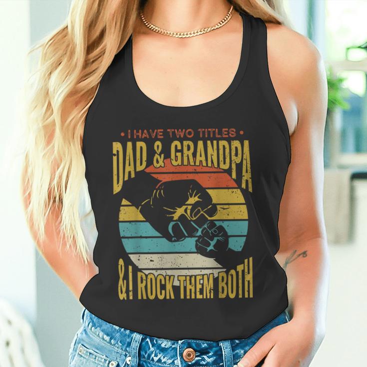 Ich Habe Zwei Titel Papa Und Opa Lustigeratertag Opa Tank Top