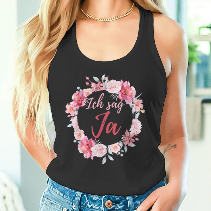 Ich Sag Ja Jga Braut Hochzeit Junggesellinnenabschied Tank Top