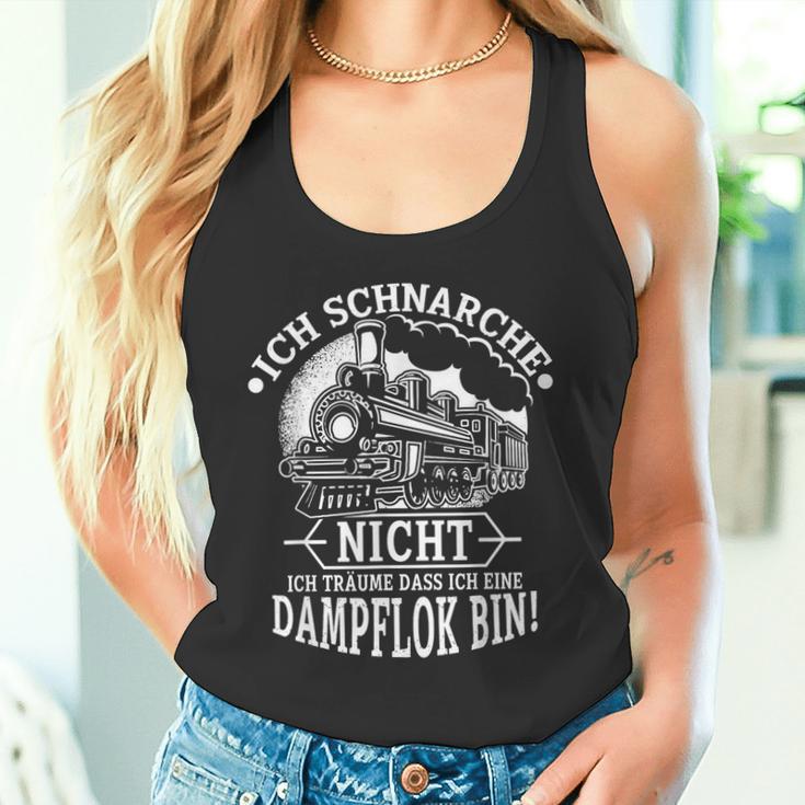 Ich Schnarche Nicht Ich Träume Dass Ich Ein Damplok Bin Tank Top