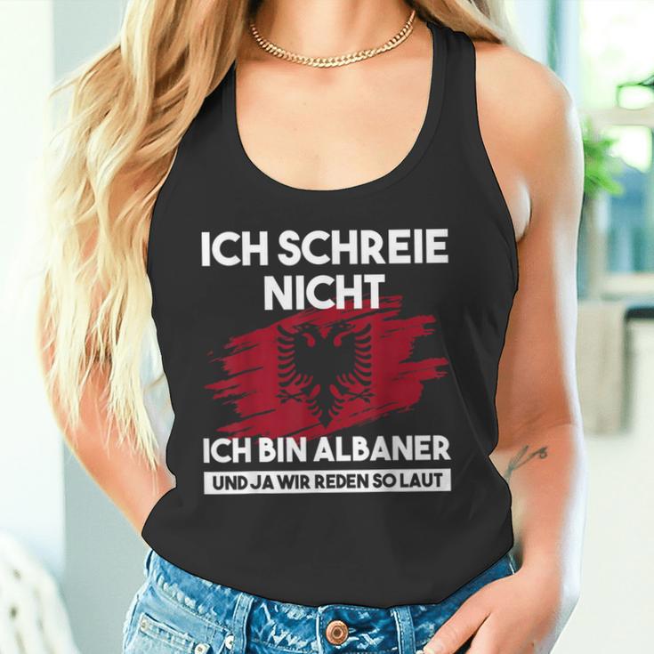 Ich Schreie Nicht Ich Bin Albaner Albanian Eagle Tank Top