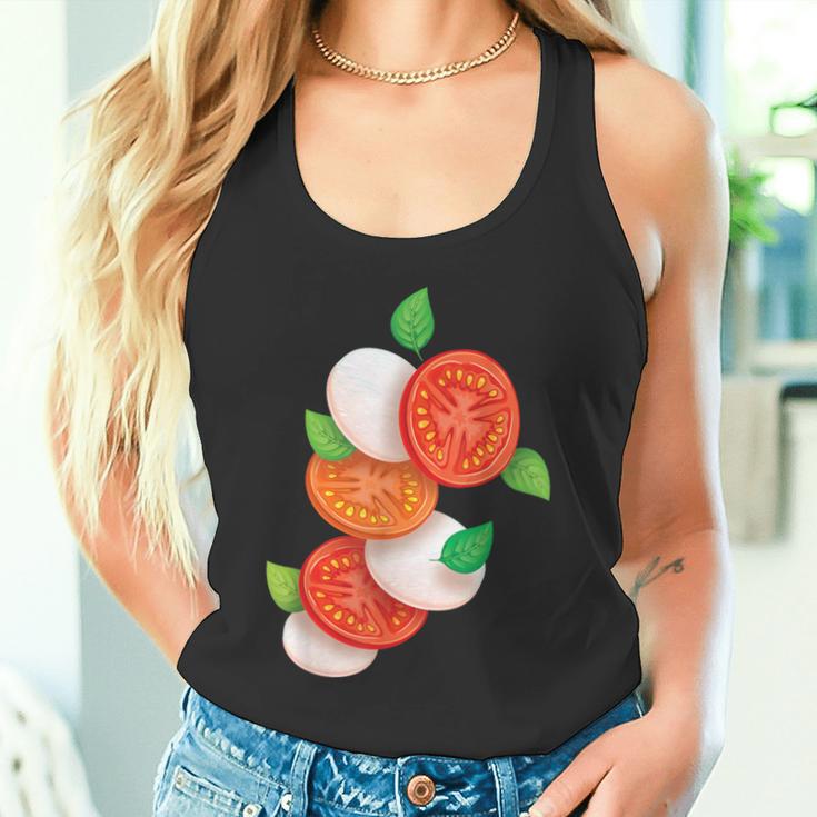 Italian Caprese Salad Tomato Basil Mozzarella Foo Tank Top