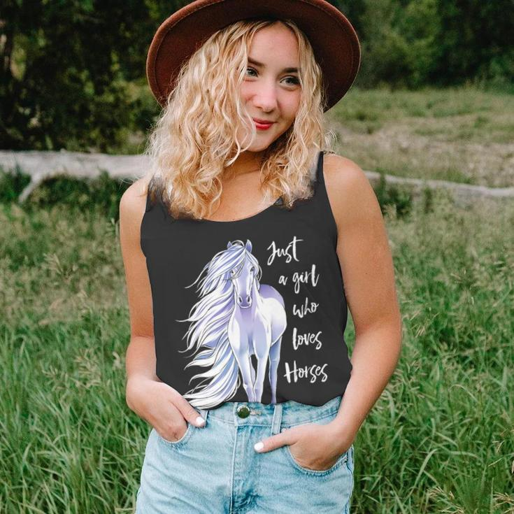 Just A Girl Who Loves Horses Horse Riding Women Tank Top