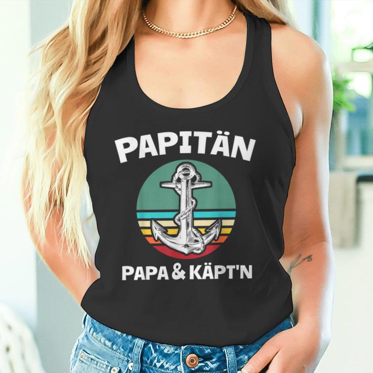 Kapitän Papa Segeln Boot Anker Papitän Tank Top