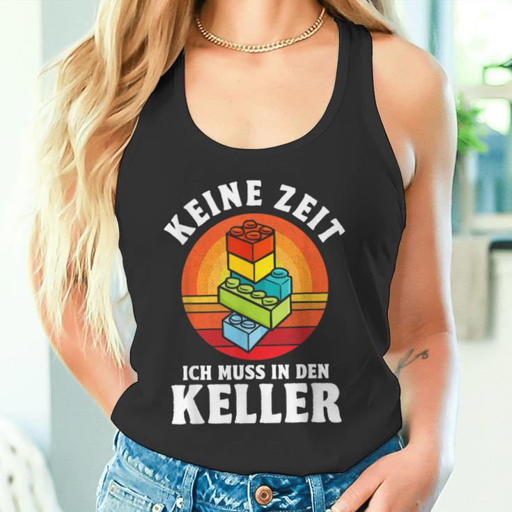 Keine Zeit Ich Muss In Den Keller Klemmbaustein Building German S Tank Top