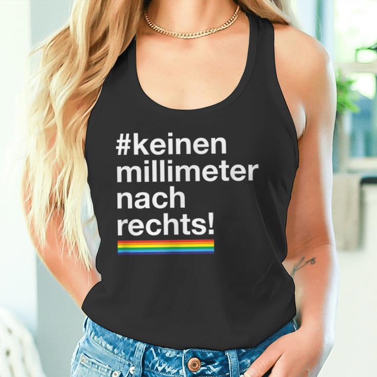 Keinen Millimeter Nach Rechts Lgbt Democratie Love Tank Top