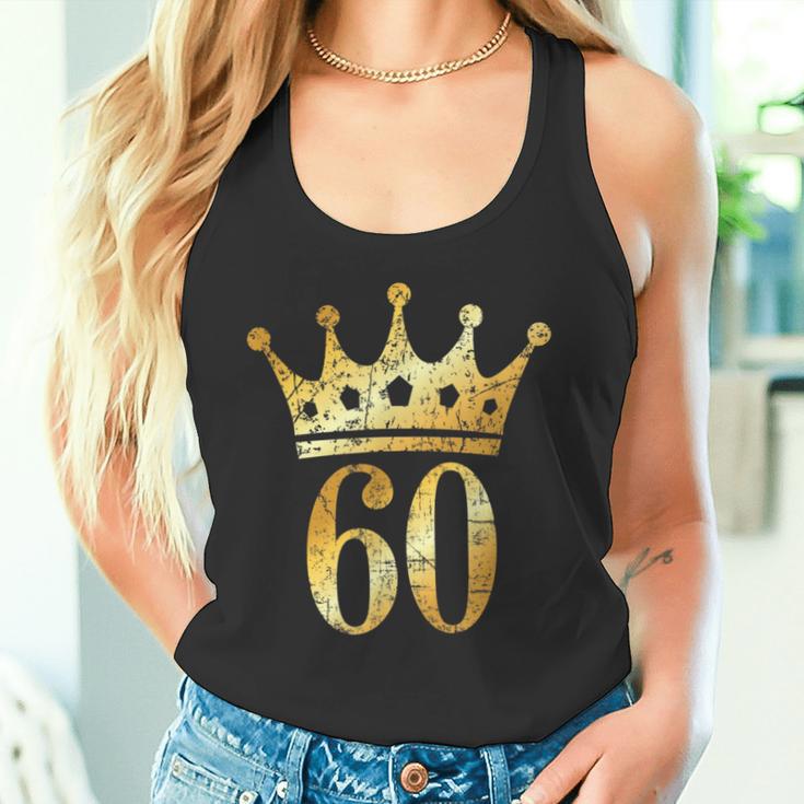 Krone Nummer 60 Antik Goldgelb 60 Geburtstag Tank Top