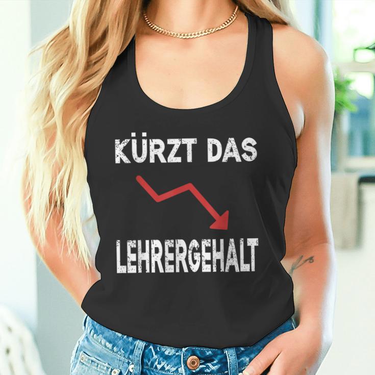 Kürzt Das Lehrergehalt Tank Top