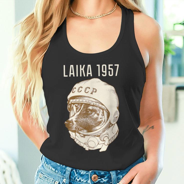 Laika Dog Sputnik Space Space Ussr Tank Top