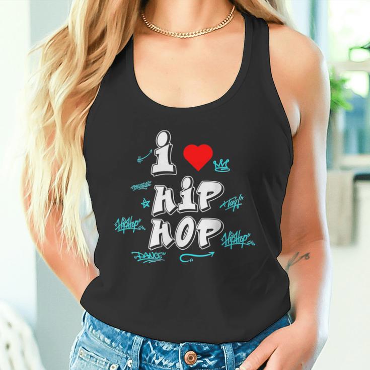 I Love Hip Hop Herz Rap Und Hip Hop Fan Tank Top