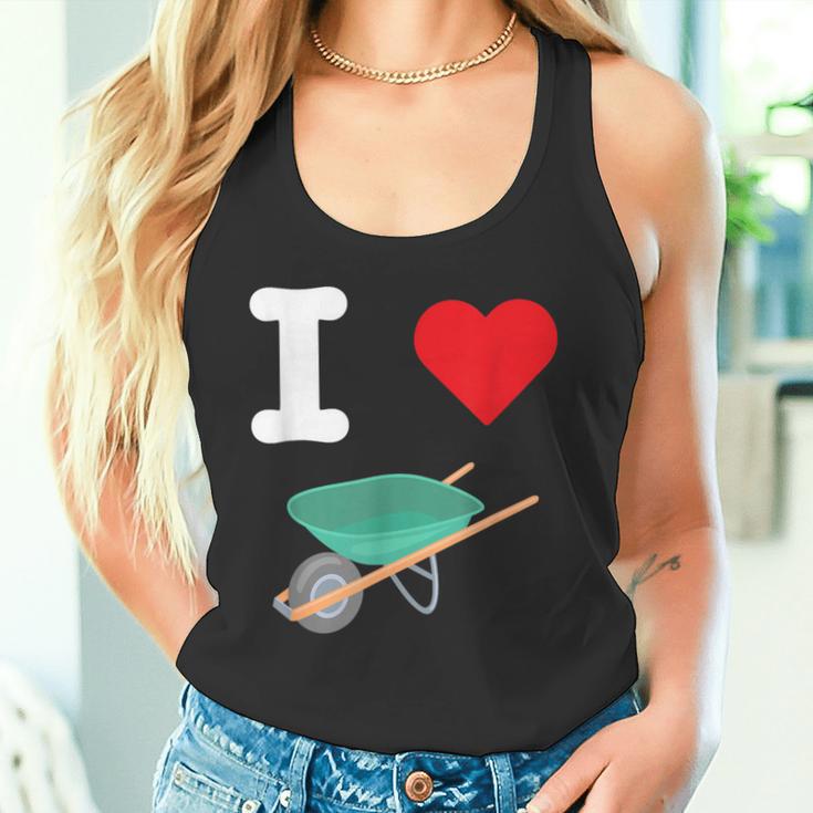 I Love Schubkarren Konstruktion Einzelrad Transport Tank Top