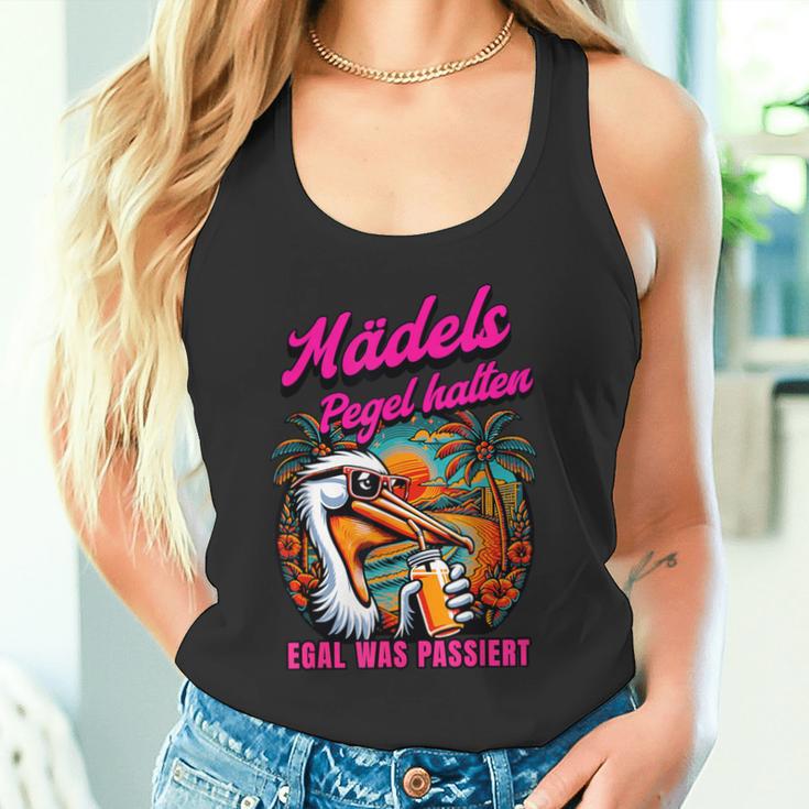 Mädels Pegel Halten Mallorca Party Tank Top