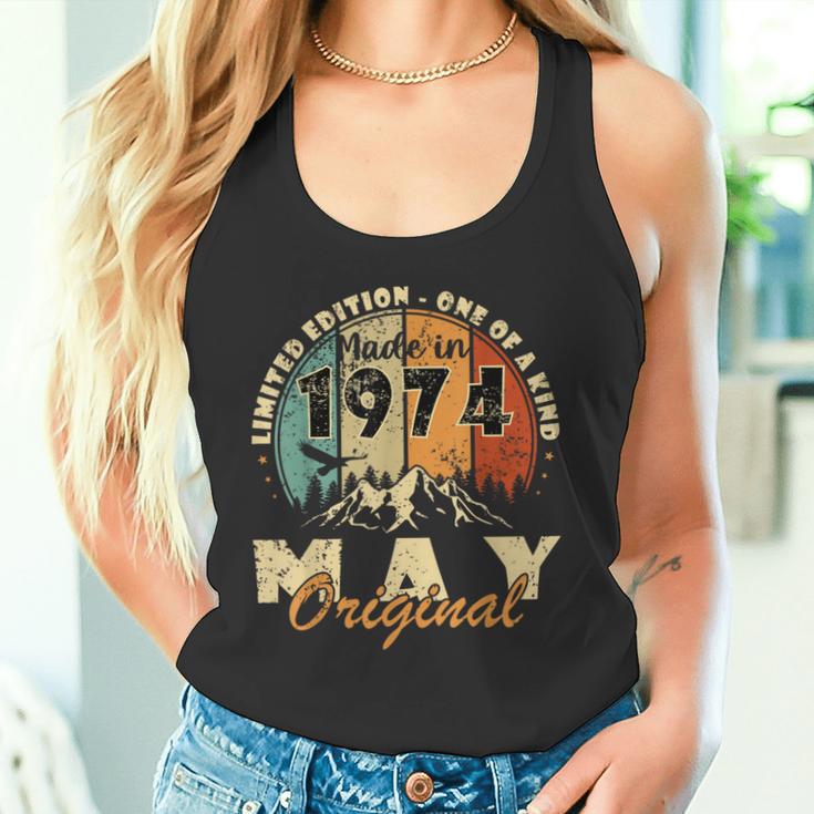 Mai 1974 Limited Edition 50 Jahren Mann Frau Spruch Tank Top