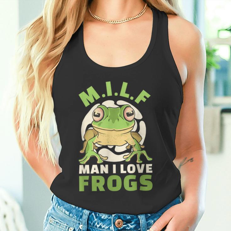 Man Ich Liebe Frogs MILF Frog Tank Top