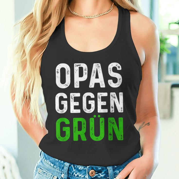 Männer Opas Gegen Grün Spruch Grüne Nein Danke Opa Tank Top