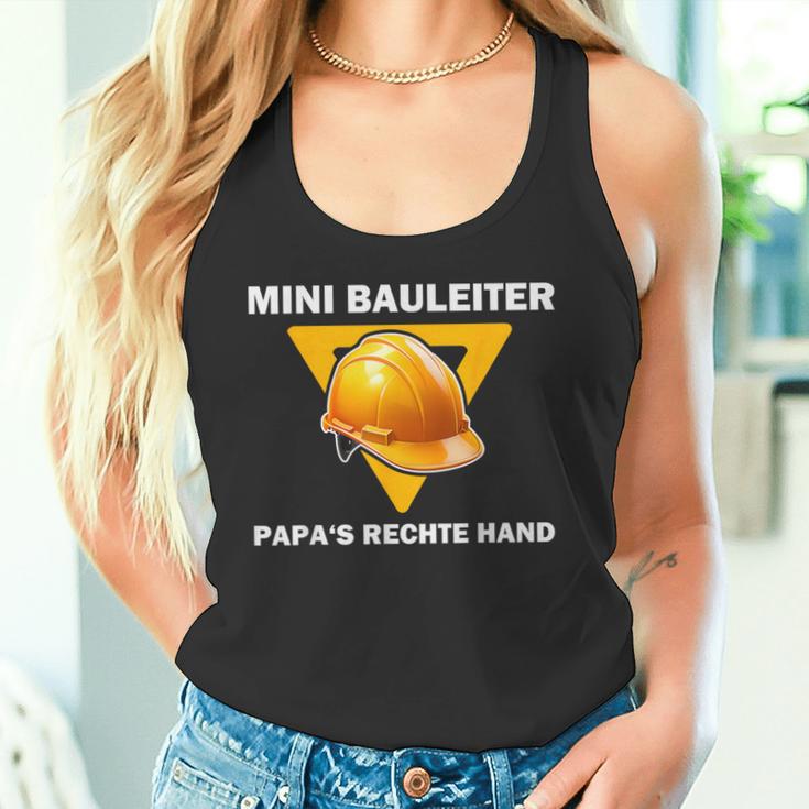 Mini Bauleiter Papa's Rechte Hand Kinder Bauleiter Outfit Tank Top