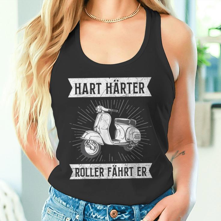 Moped Driver Hard Hardener Scooter Fahrt Er Moped Slogan Tank Top