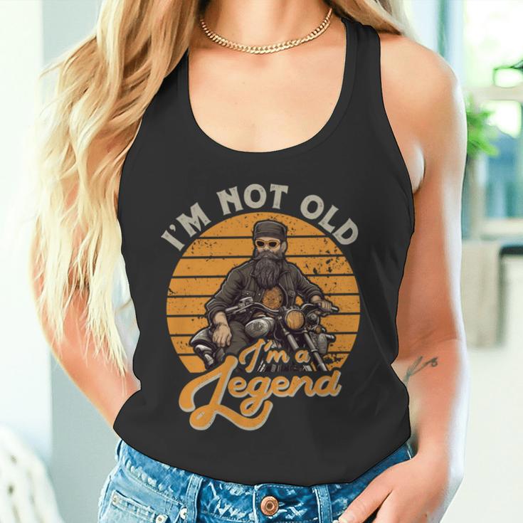 Motorrrad Papa Inintage Look Perfekt Füratertag Tank Top