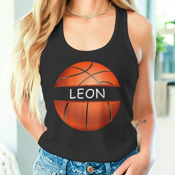 Neuheit Personalisierte Name Leon Sport Basketball Tank Top