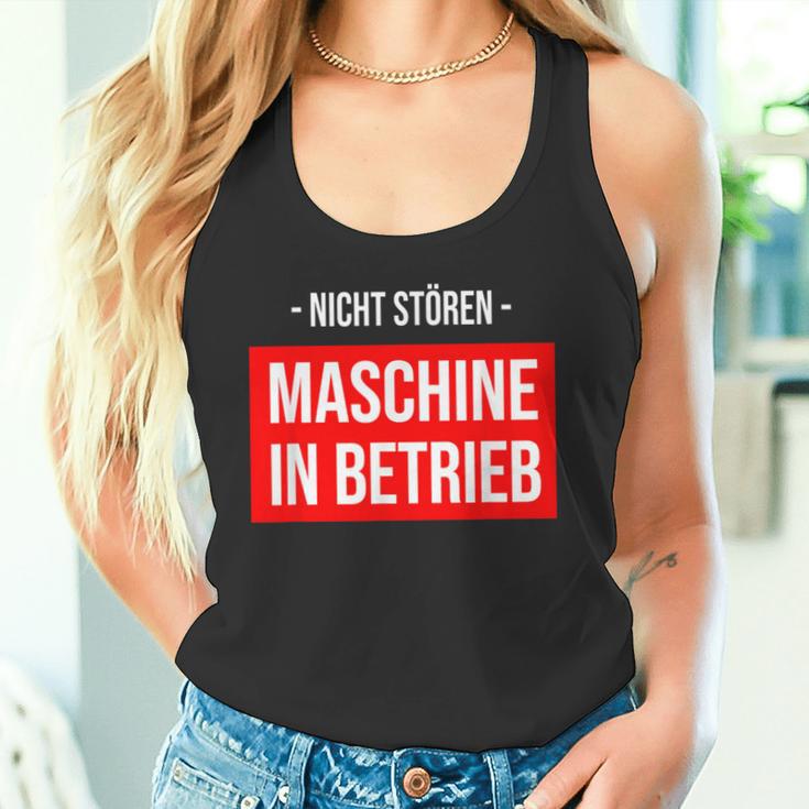 Nicht Stören Maschinen German Text Tank Top