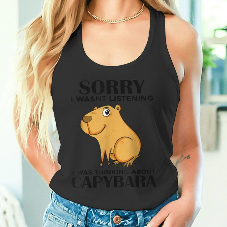 Niedliche Capibara Sprüche Capybara With Water Pig Blue Tank Top