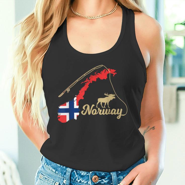 Norway Map Angel Elk Tank Top