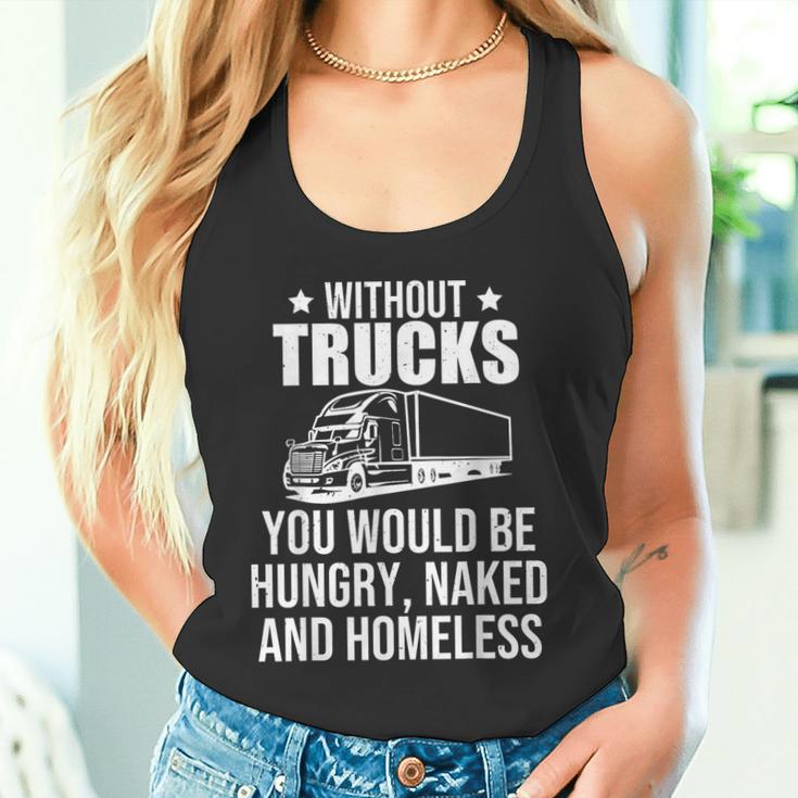 Ohne Lastwagen Nutzfahrer Papa Truck Fahrer Tank Top