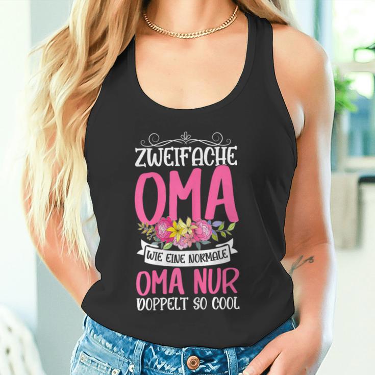 Oma Sprüche Zweifache Oma Doppelt So Cool Tank Top