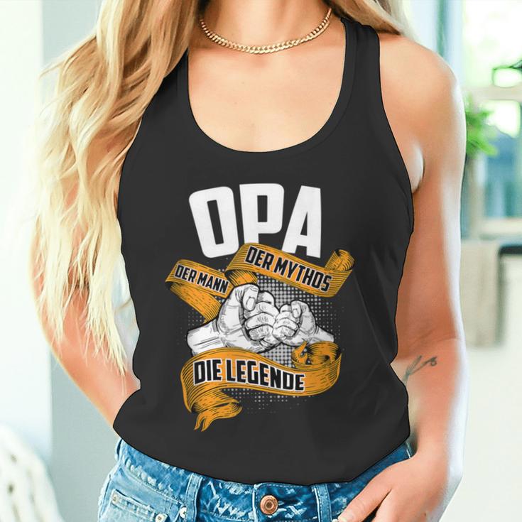 Opa Der Mann Der Mythos Die Legende Geschenk Großvater Papa Tank Top